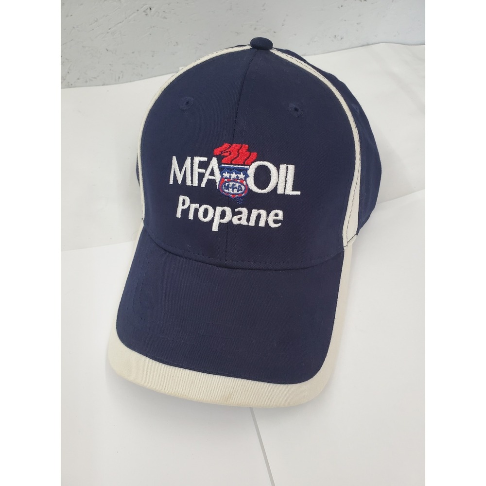 MFA Oil Propane Hat Navy Blue Cotton Adjustable Baseball Cap Since 1929 OSFA